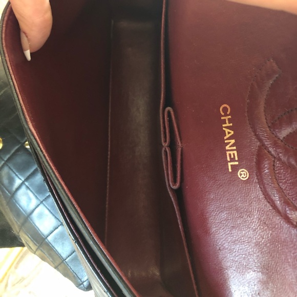 Chanel Medium 25 Double Flap Black with 24K Gold - Picture 13 of 15